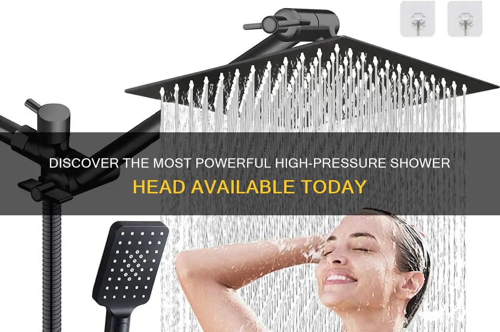 what is the highest pressure shower head on the market