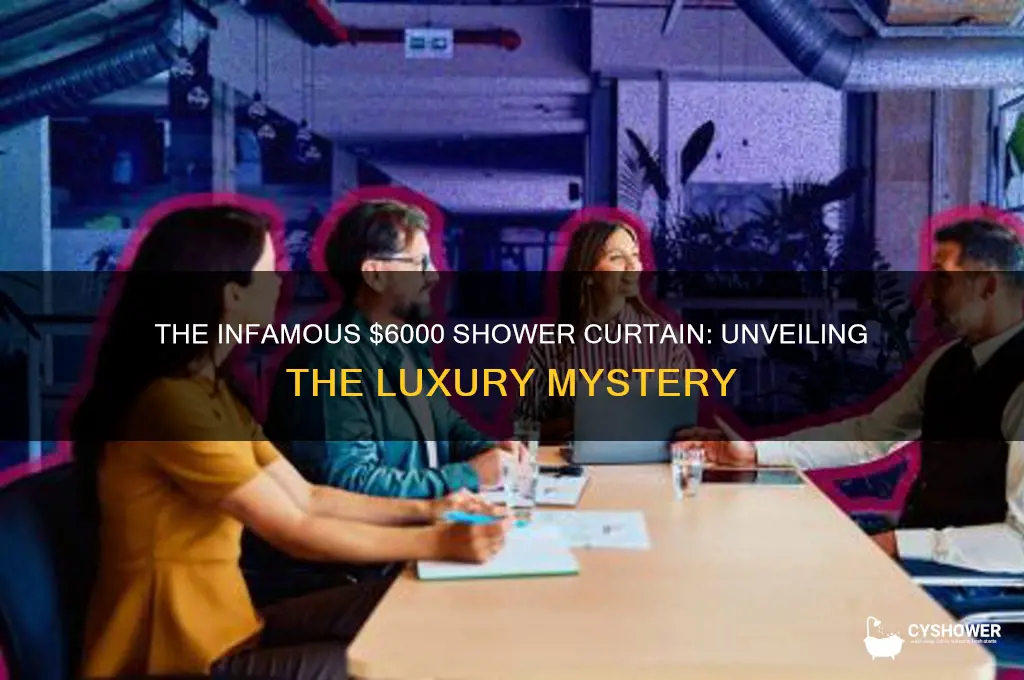 what is the infamous 6000 dollar shower curtain