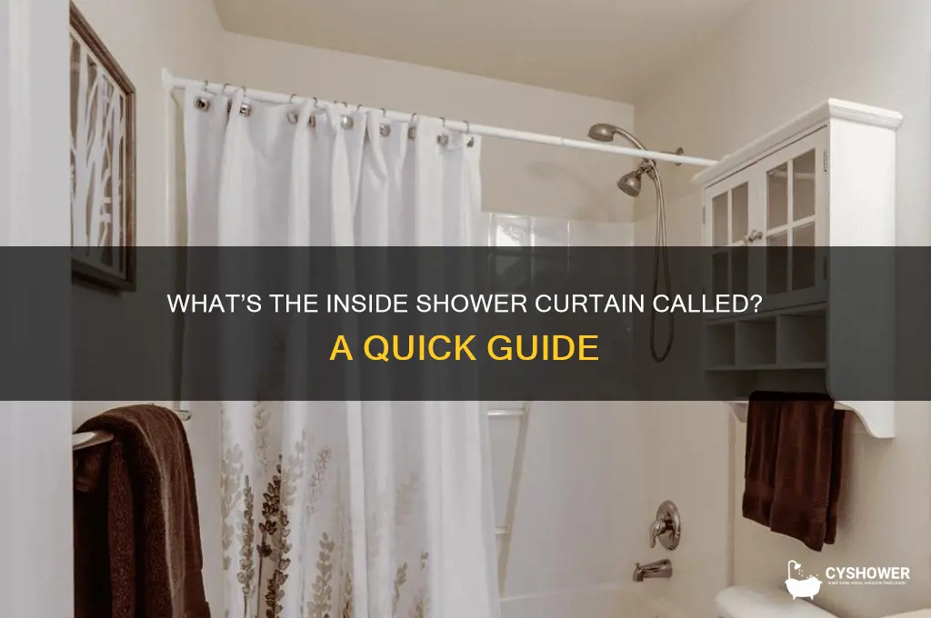 what is the inside shower curtain called