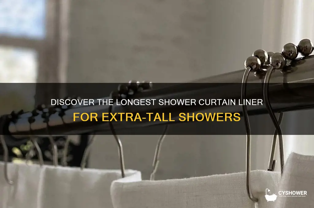 what is the longest shower curtain liner