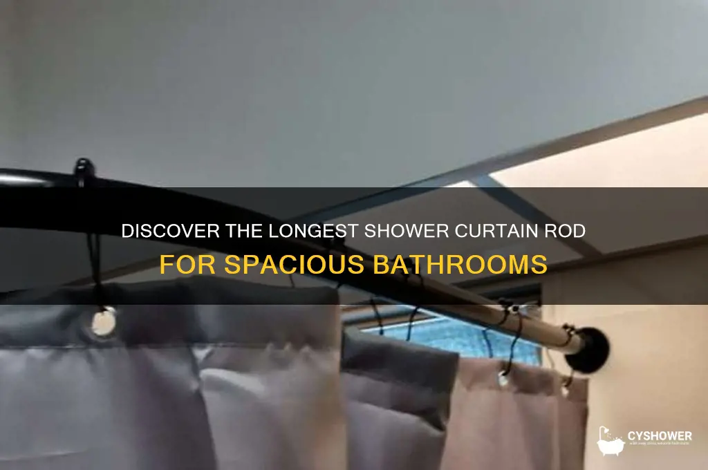 what is the longest shower curtain rod