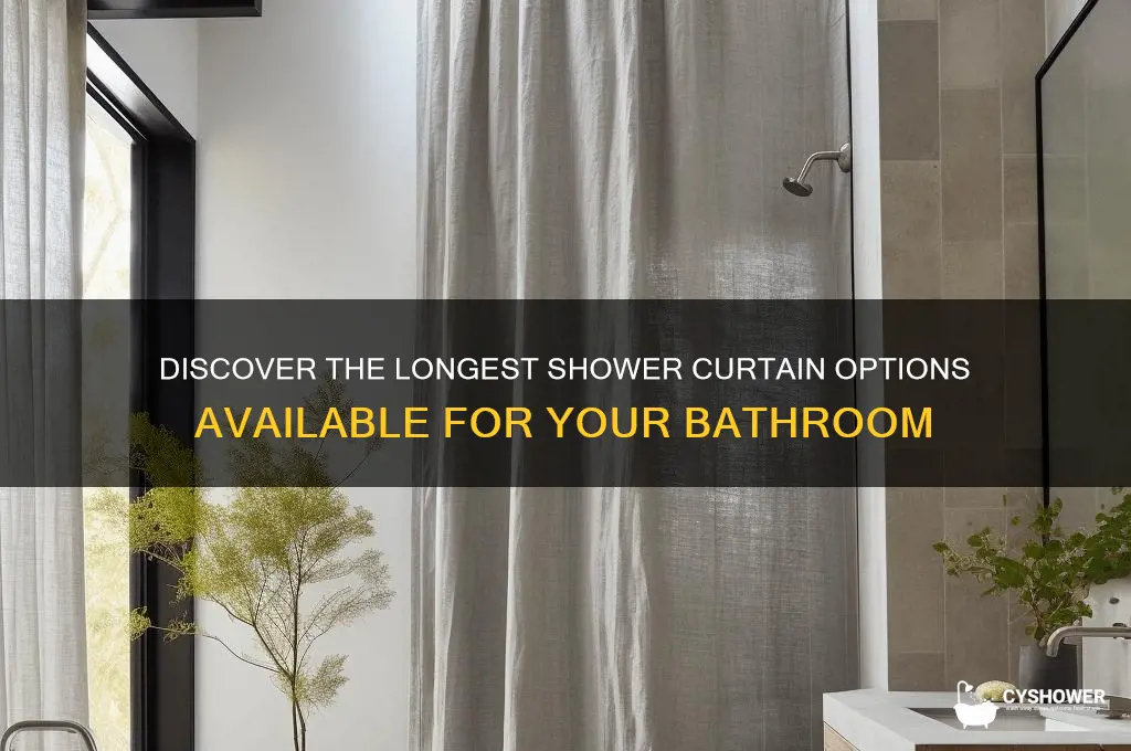 what is the longest shower curtain you can buy