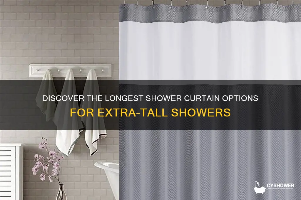 what is the longest shower curtain you can get