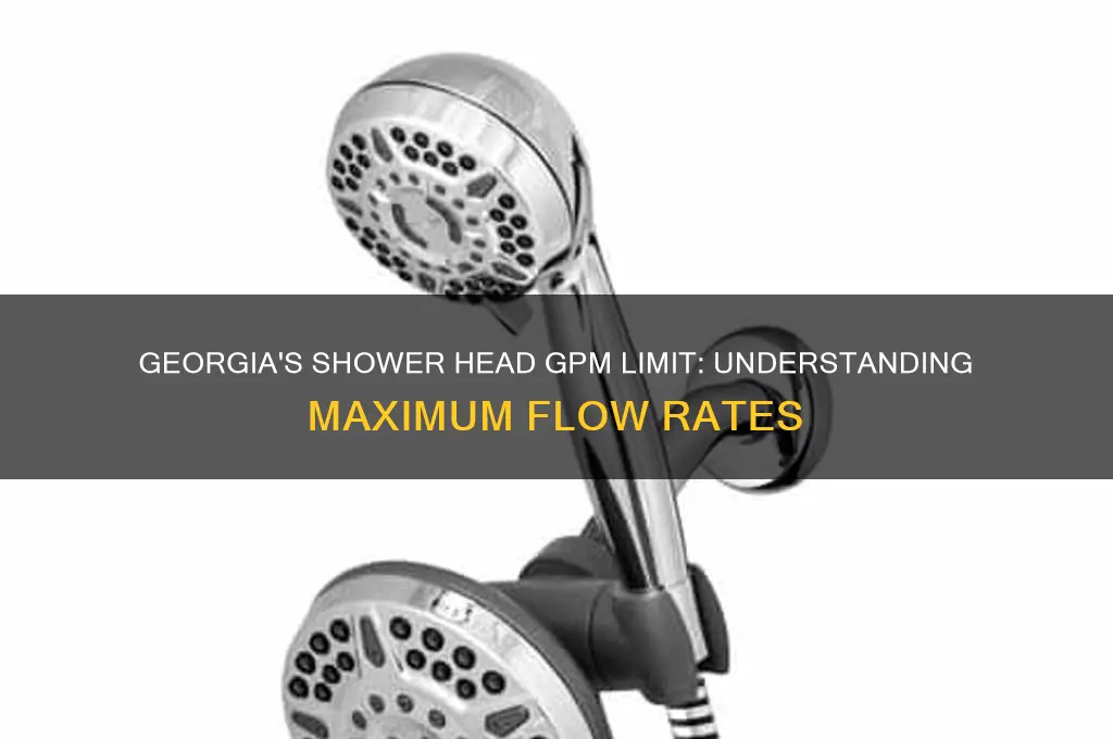 what is the maximum gpm for shower heads in ga