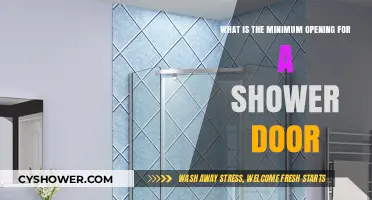 Optimal Shower Door Opening: Minimum Size Requirements Explained