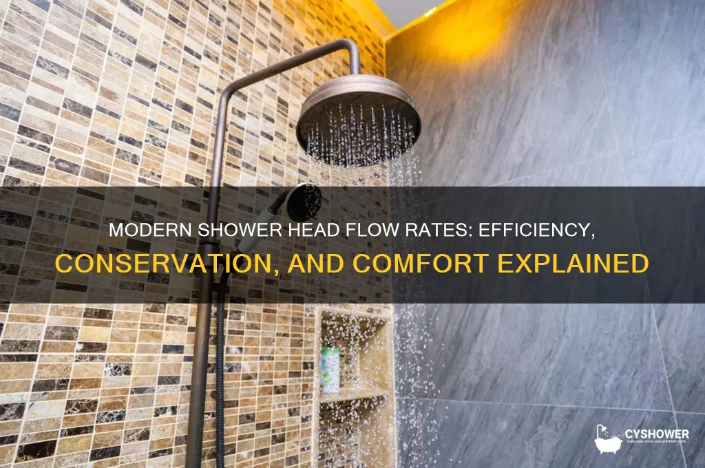 what is the modern shower head flow rate