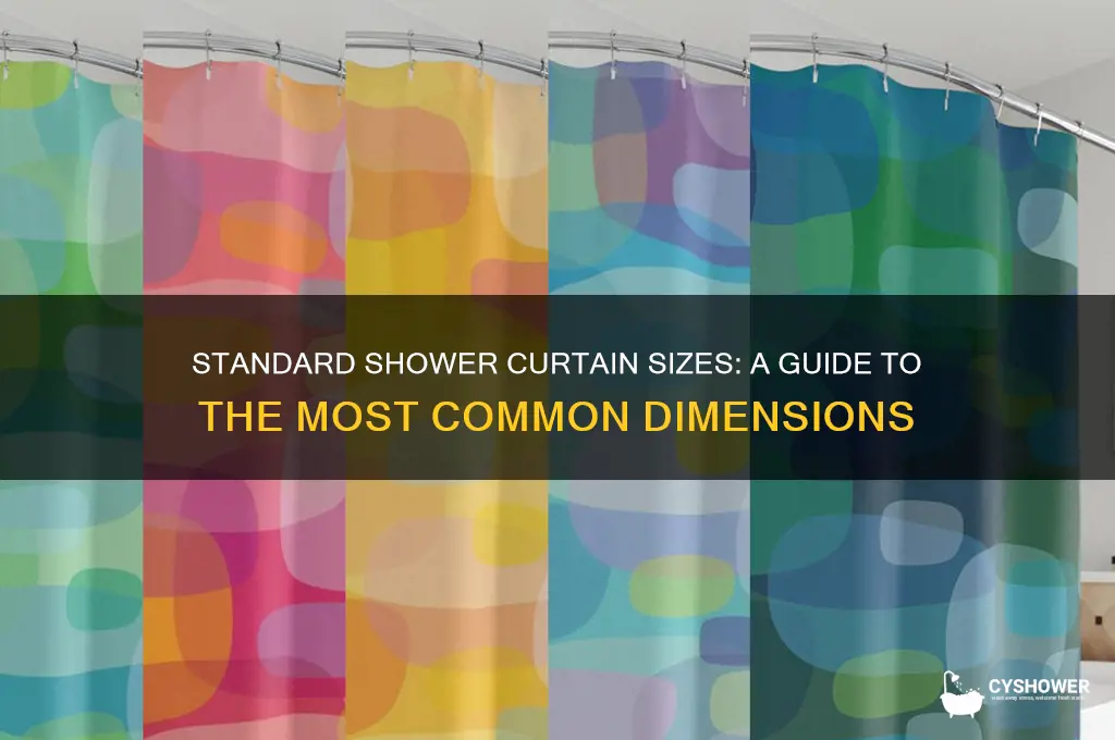 what is the most common shower curtain size