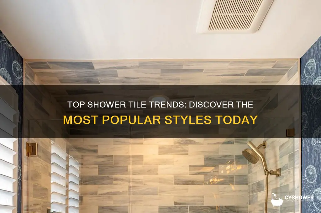 what is the most popular shower tile