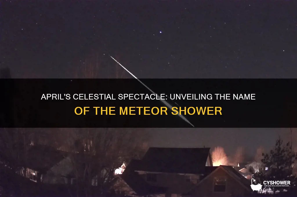 what is the name of the april meteor shower