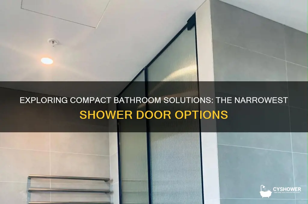 what is the narrowest shower door