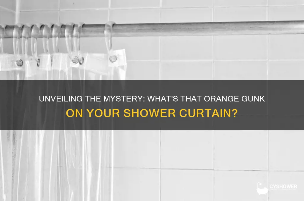 what is the orange stuff on my shower curtain