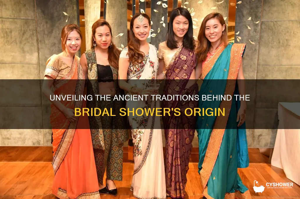 what is the origin of a bridal shower