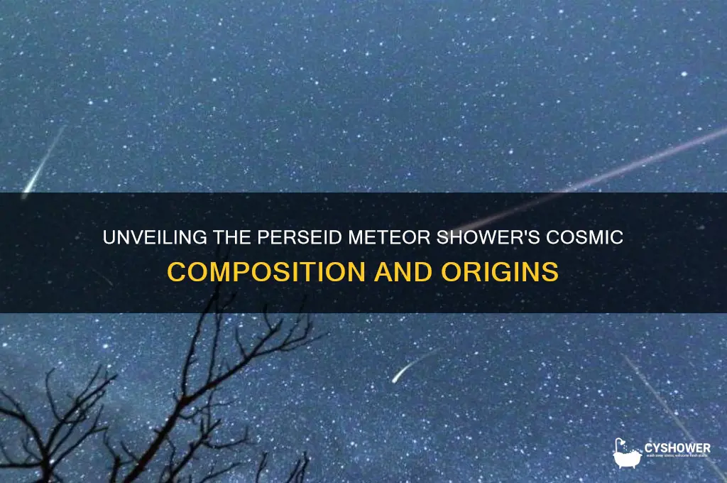 what is the perseid meteor shower made of