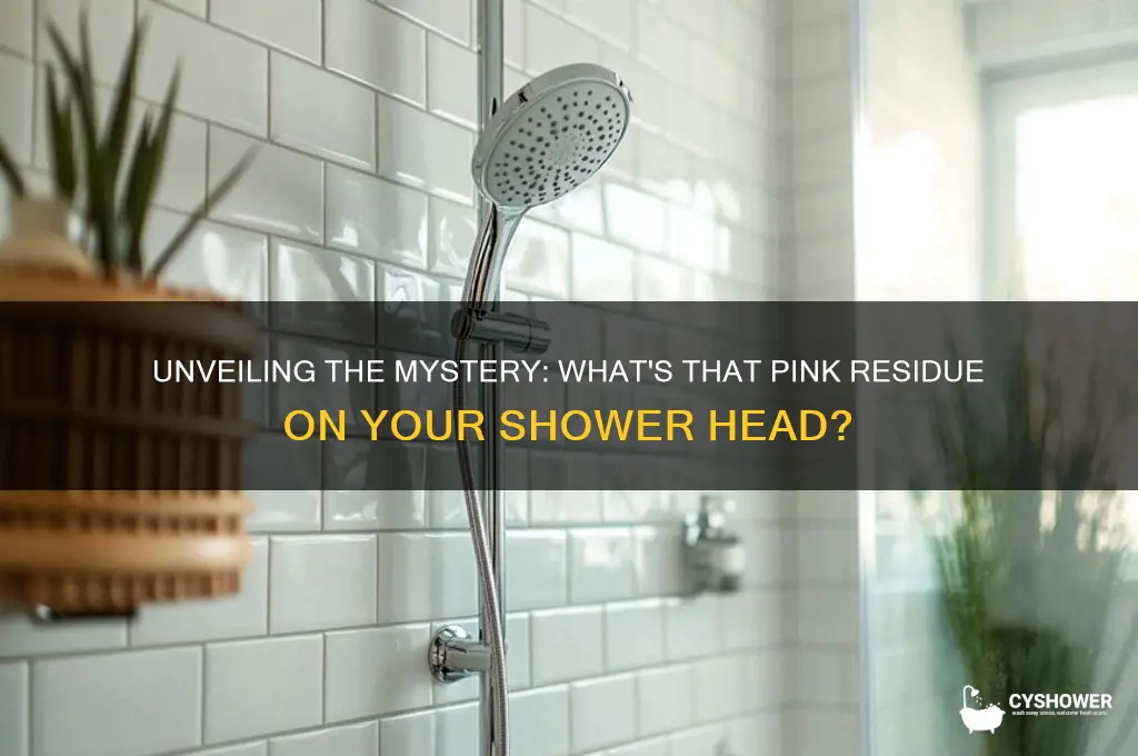 what is the pink stuff on my shower head