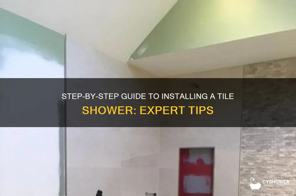 what is the process for installing a tile shower
