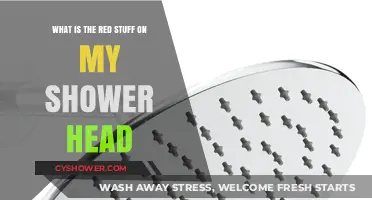 Identifying and Removing Red Residue on Your Shower Head