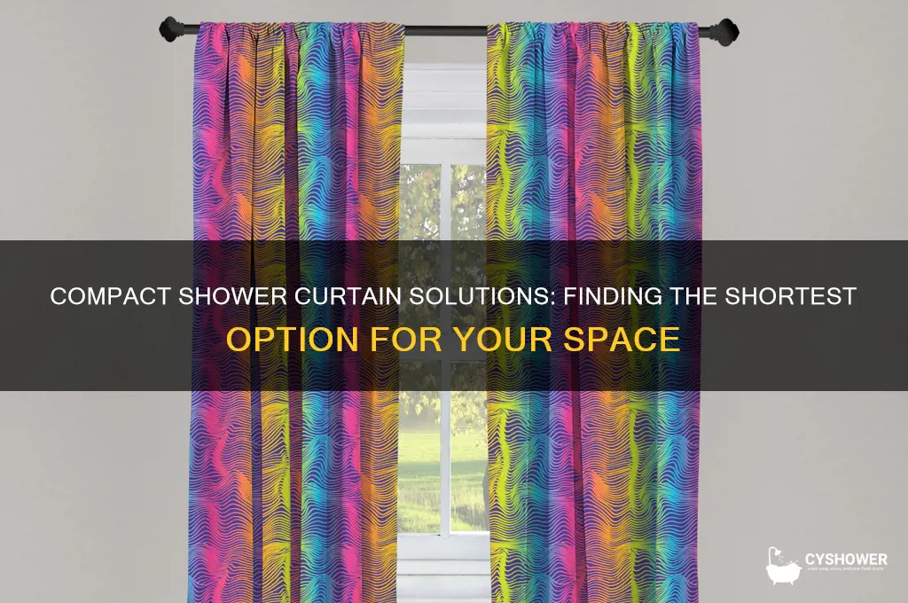 what is the shortest shower curtain