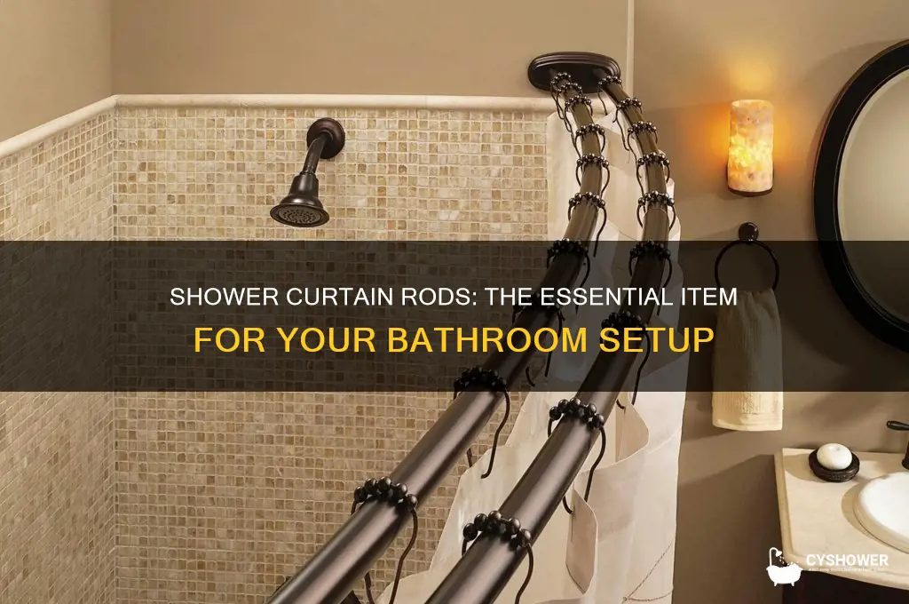 what is the shower item that holds the shower curtain