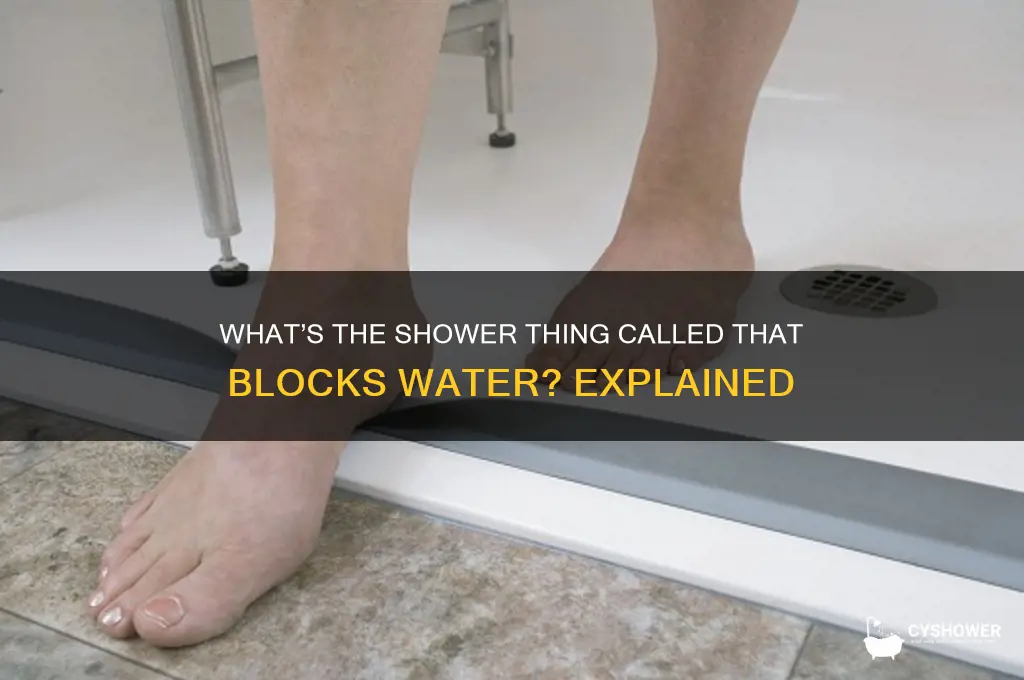 what is the shower thing called that blocks water