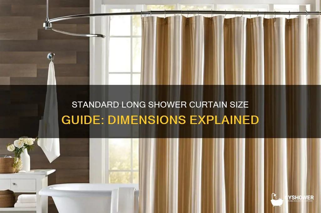 what is the size of a long shower curtain