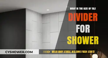 Choosing the Right Tile Divider Size for Your Shower Design