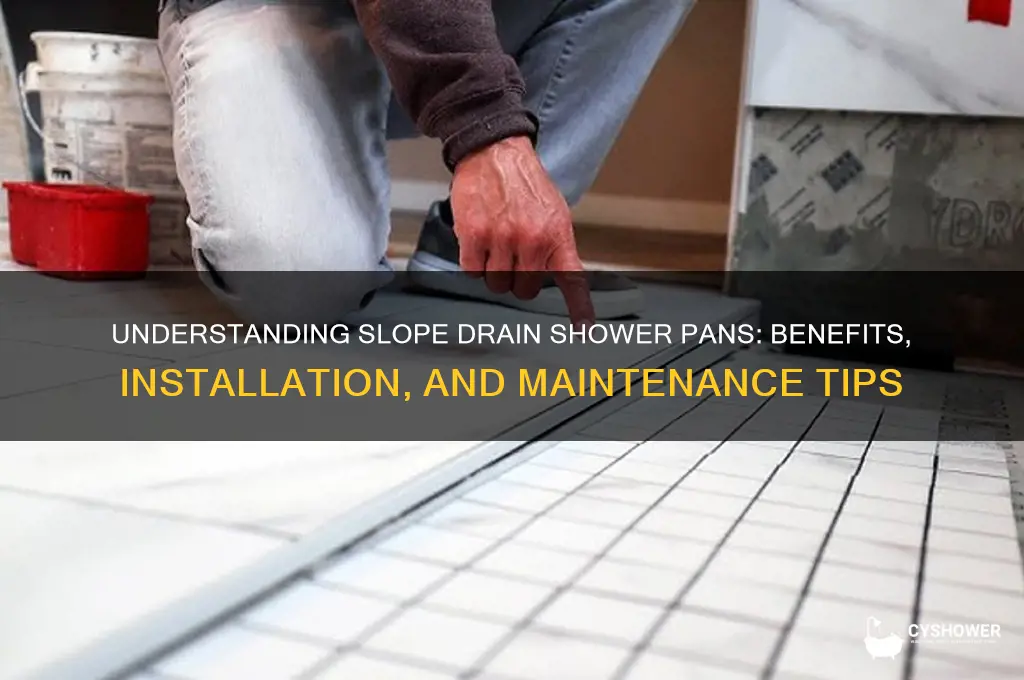 what is the slope drain shower pans