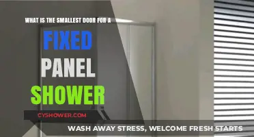 Compact Shower Design: Ideal Fixed Panel Door Size Guide