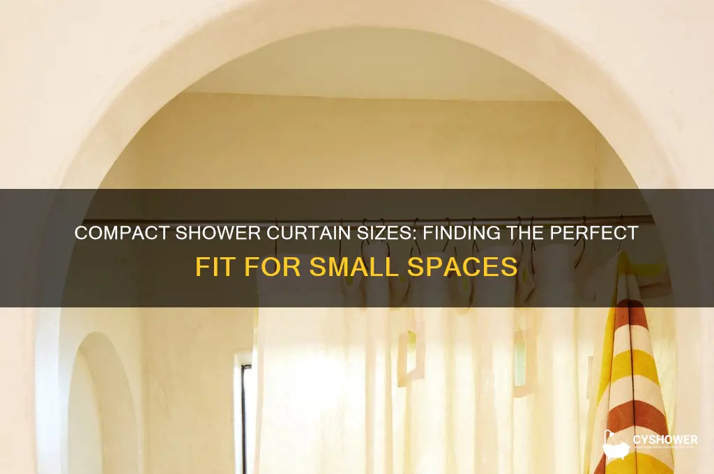 what is the smallest shower curtain size