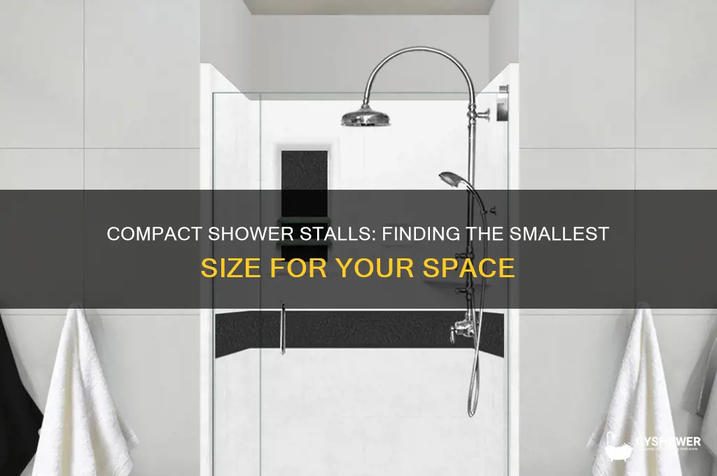 what is the smallest shower stall you can buy