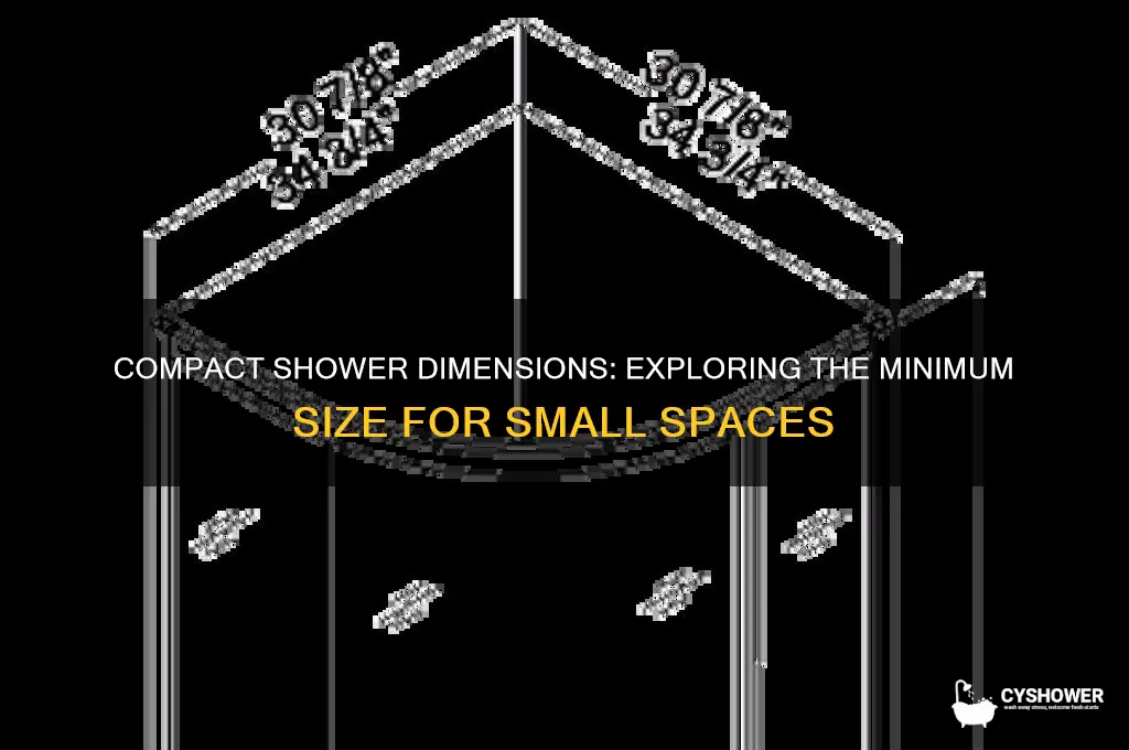 what is the smallest size a shower can be