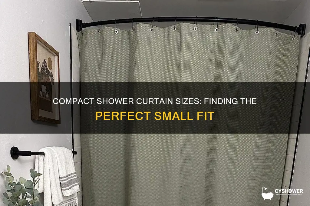 what is the smallest size shower curtain