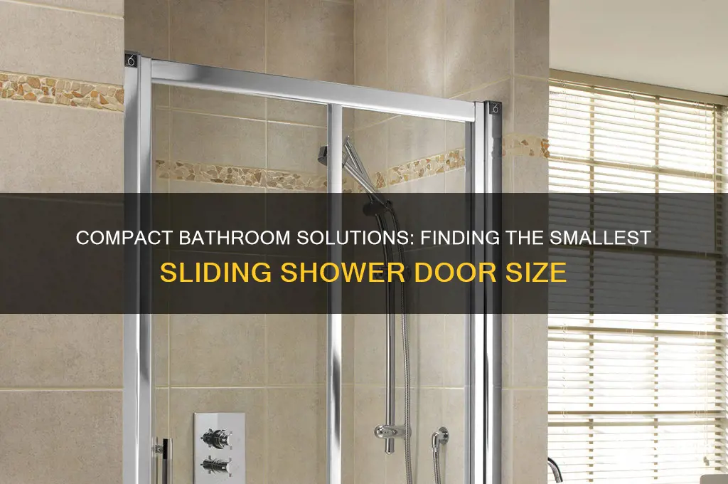 what is the smallest size sliding shower door