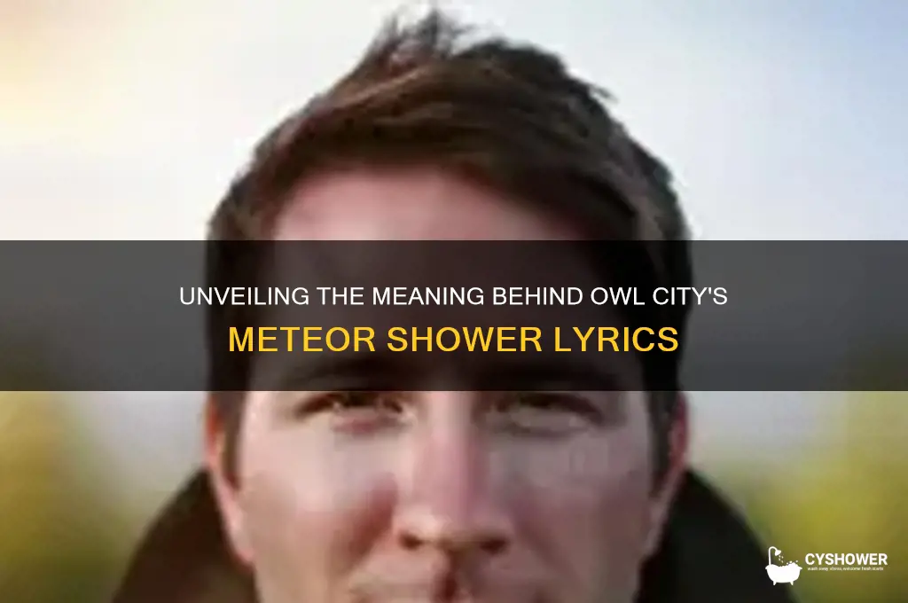 what is the song meteor shower about
