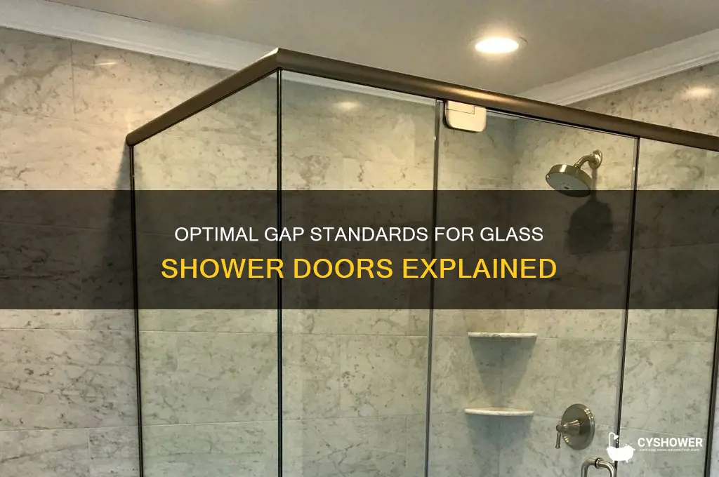 what is the standard of gap on glass shower doors