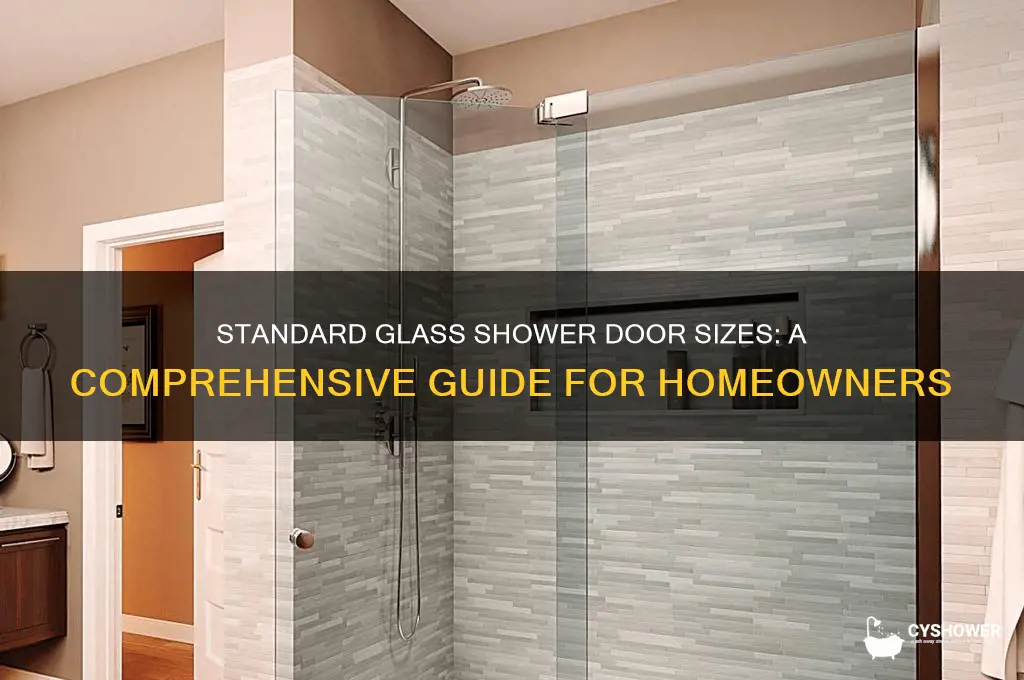 what is the standard size for a glass shower door