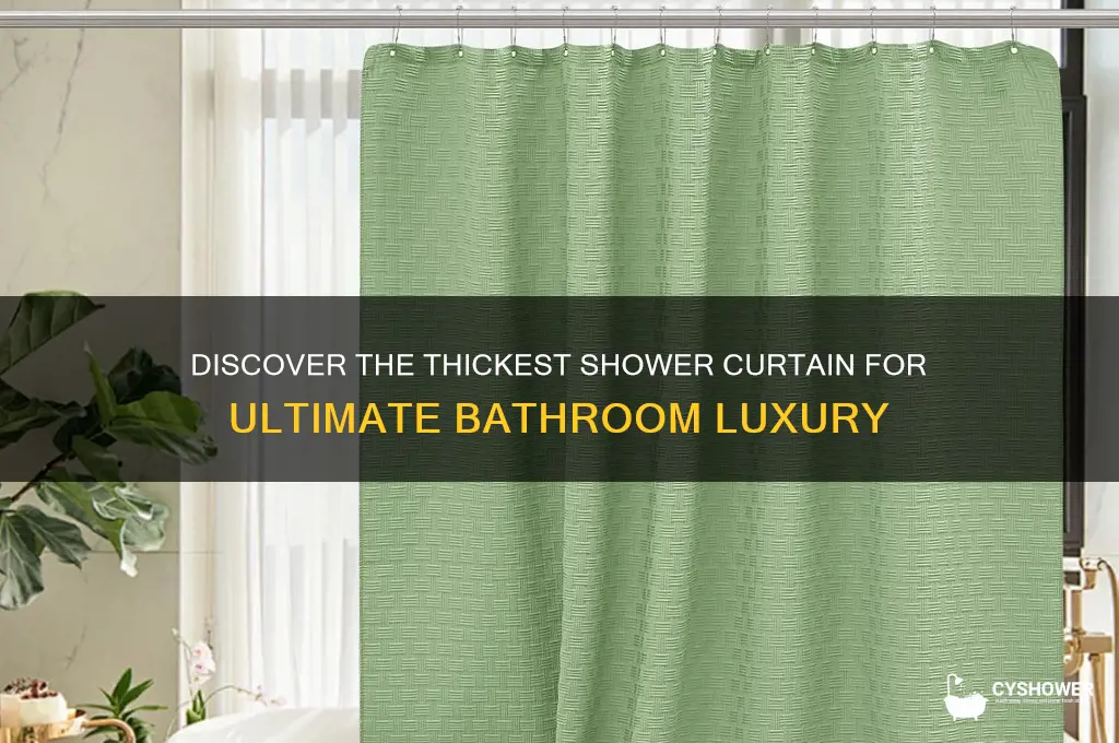 what is the thickest shower curtain