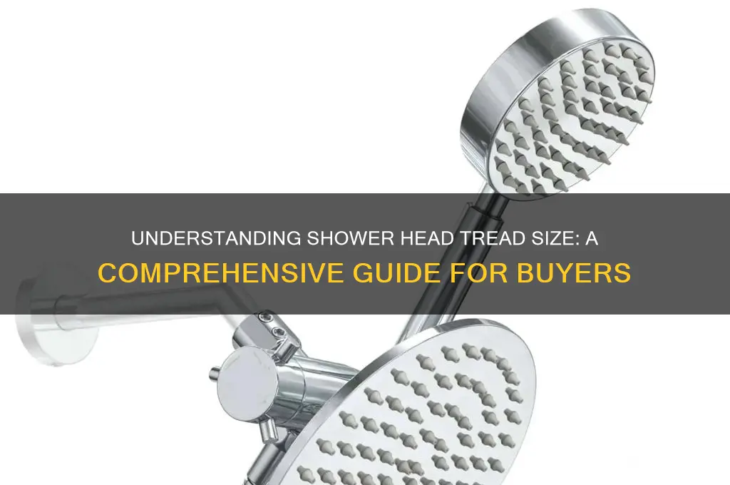 what is the tread size of a shower head