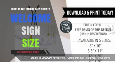 Ideal Baby Shower Welcome Sign Sizes for a Perfect Celebration