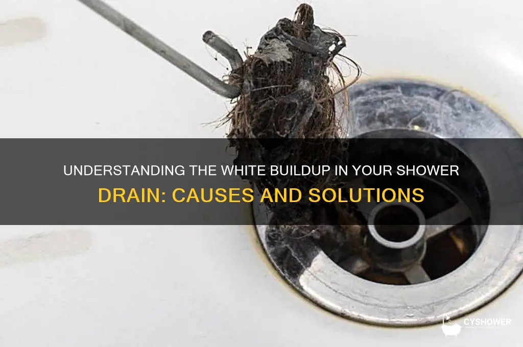 what is the white build up in my shower drain