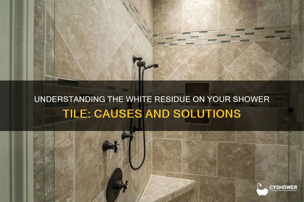 what is the white residue in shower tile