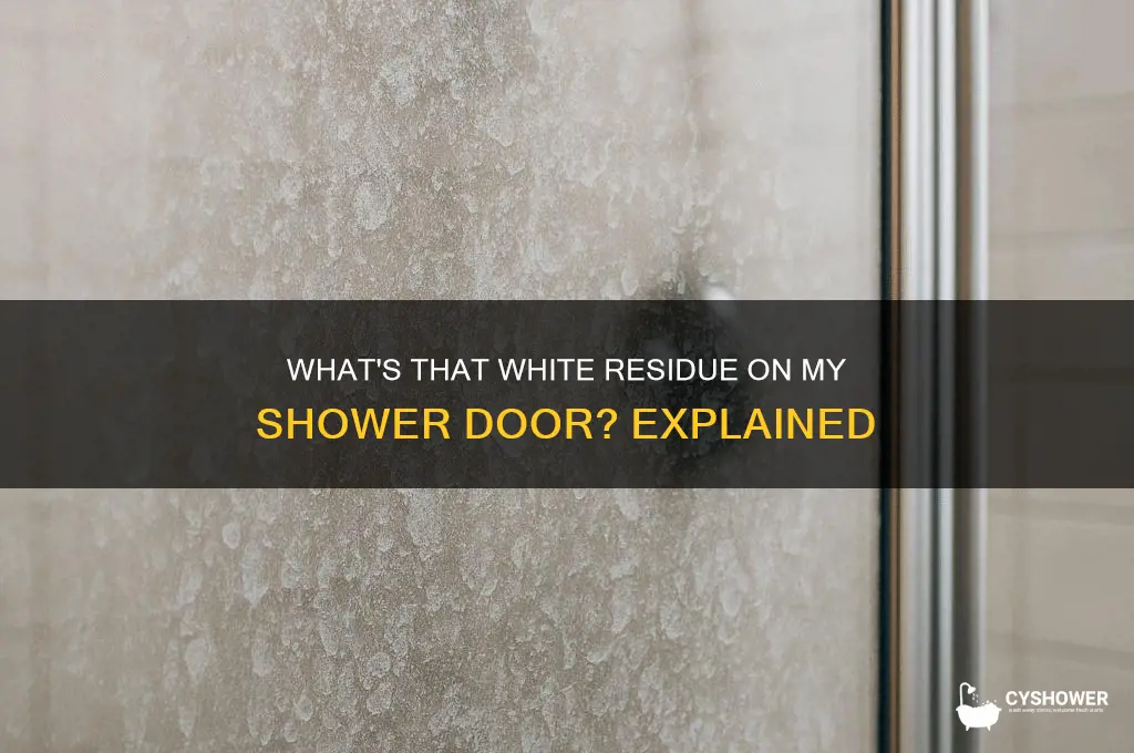 what is the white stuff on my shower door