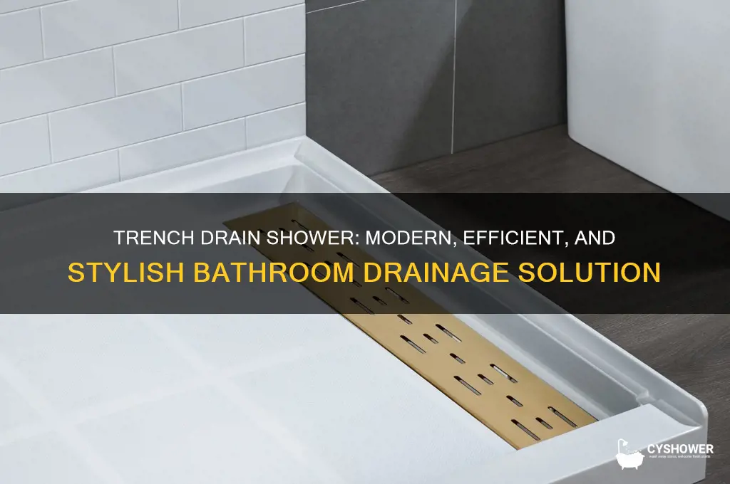 what is trench drain shower