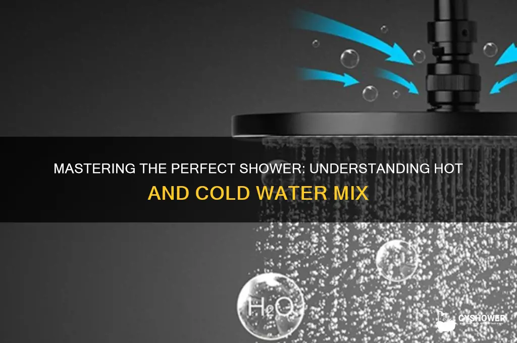 what is typical hot and cold water mix on shower