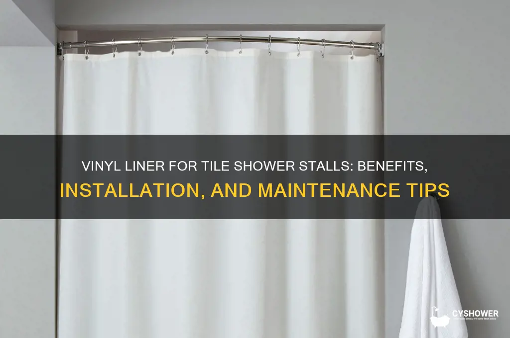 what is vinyl liner for tile shower stall