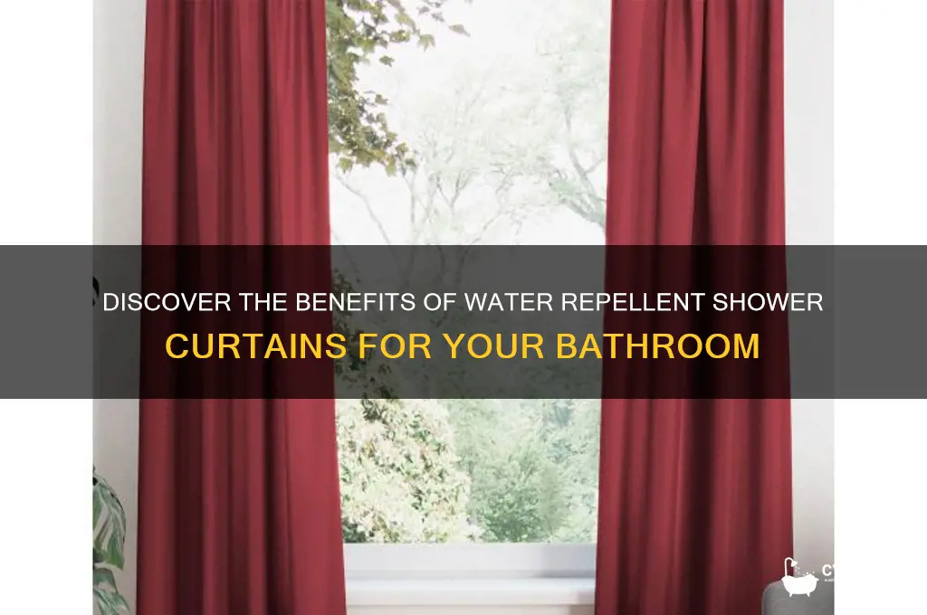 what is water repellent shower curtain