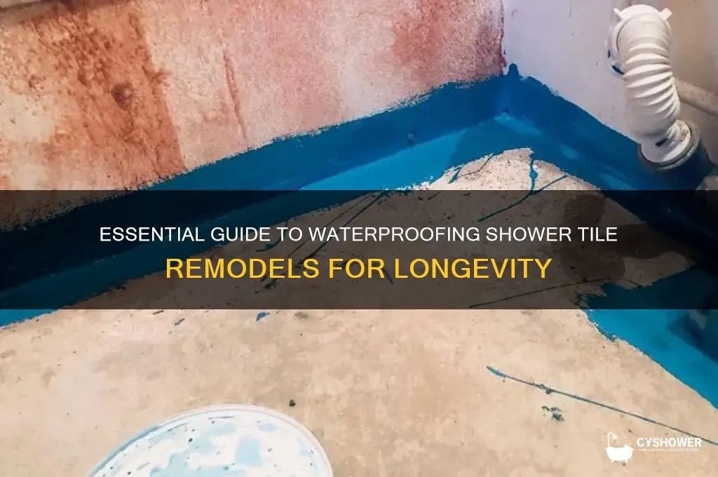 what is waterproofing in shower tile remodel
