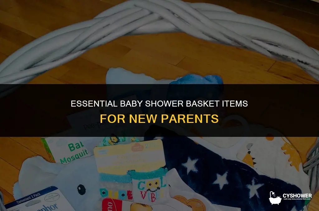 what items are in a baby shower basket