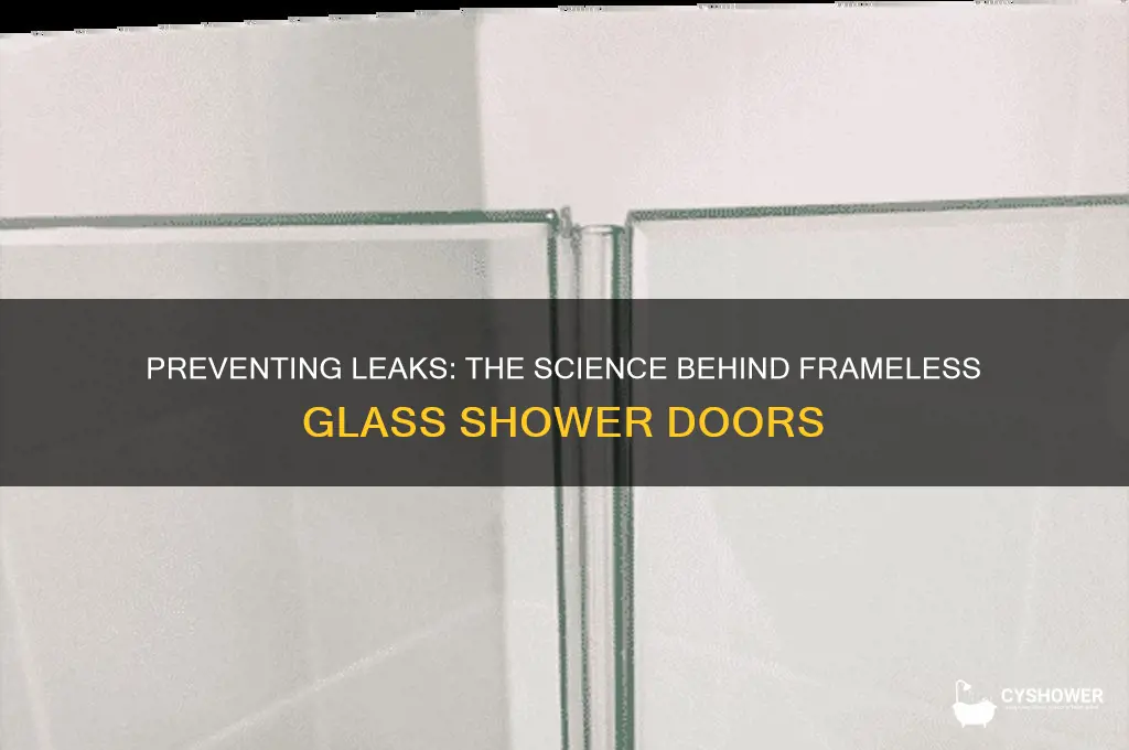 what keeps water from leaking with frameless glass shower doors