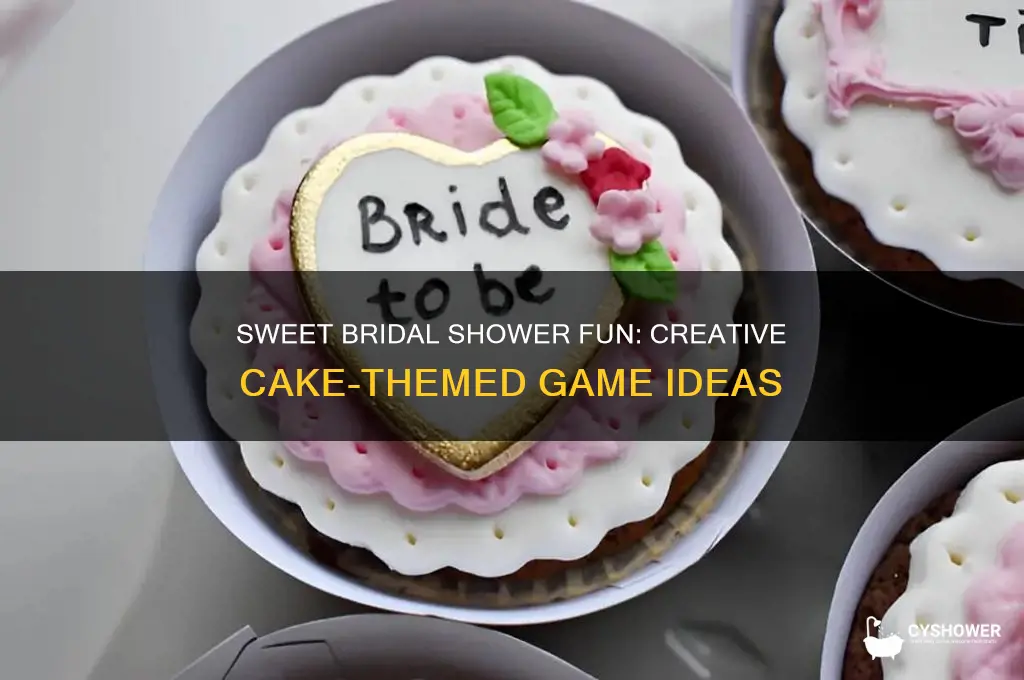 what kind of cake bridal shower game
