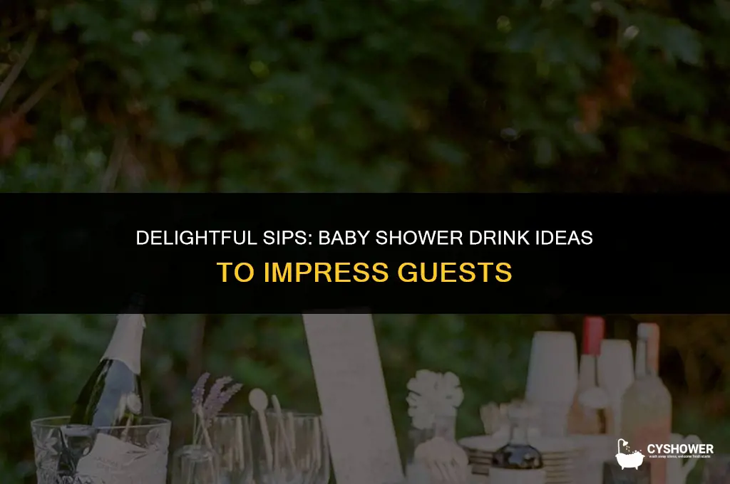 what kind of drinks to serve at a baby shower